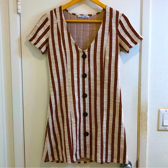 zara striped knit mini dress ZARA NEW WOMAN SHORT KNIT STRIPED DRESS BLACK WHITE SIZE L 9775/243
